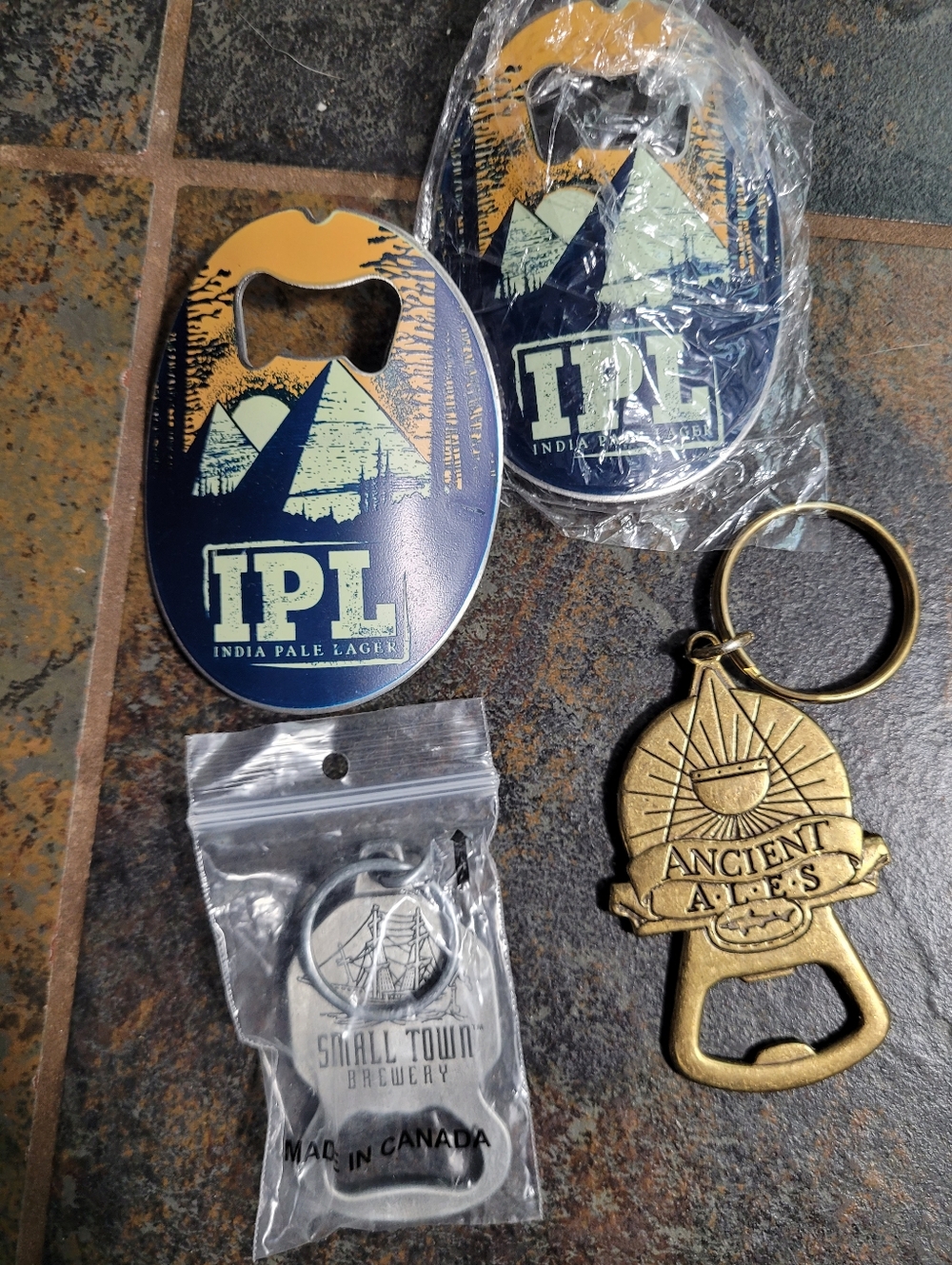 IPL India Pale Lager Bottle Opener - Navy & Yellow